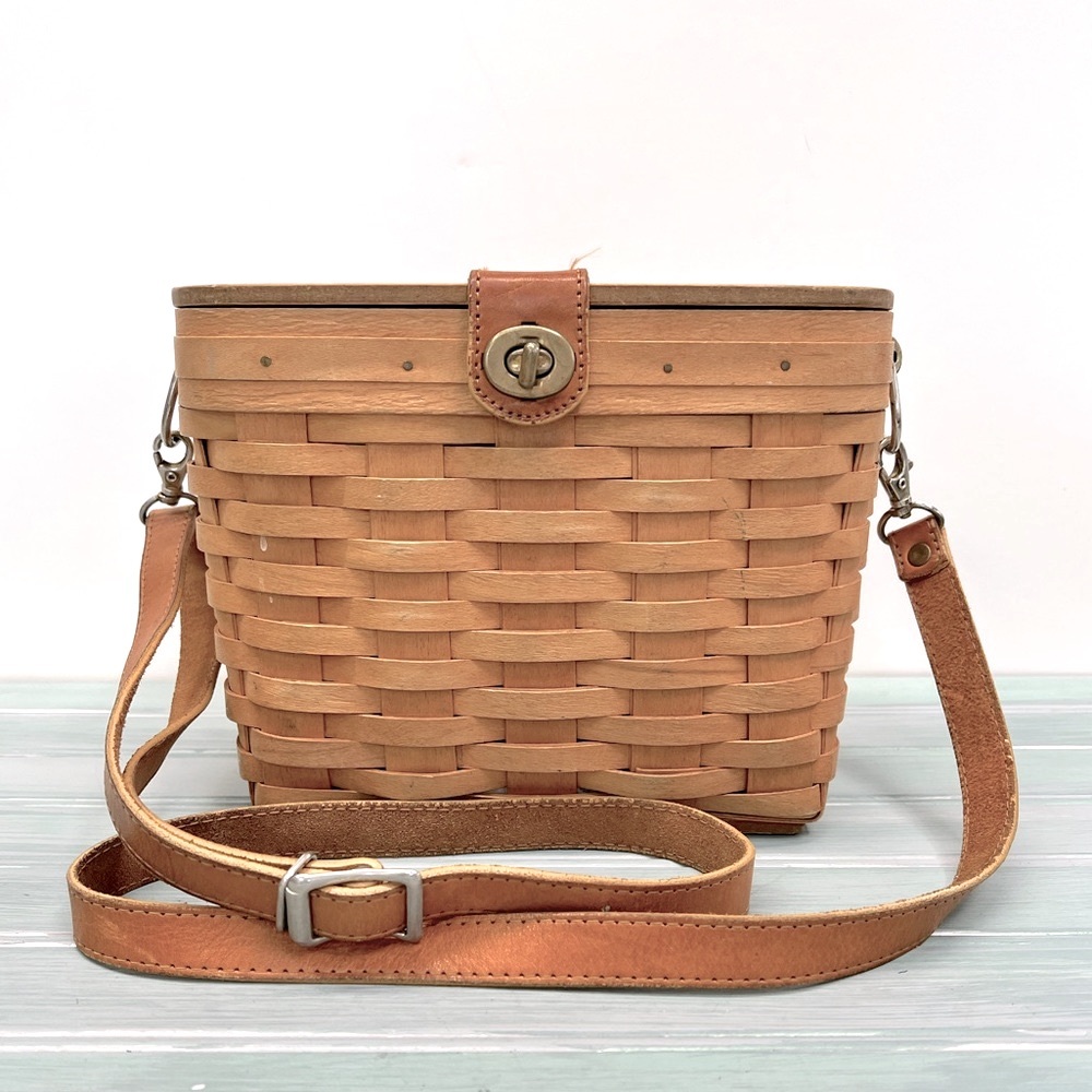 Vintage LONGABERGER Basket Crossbody Purse